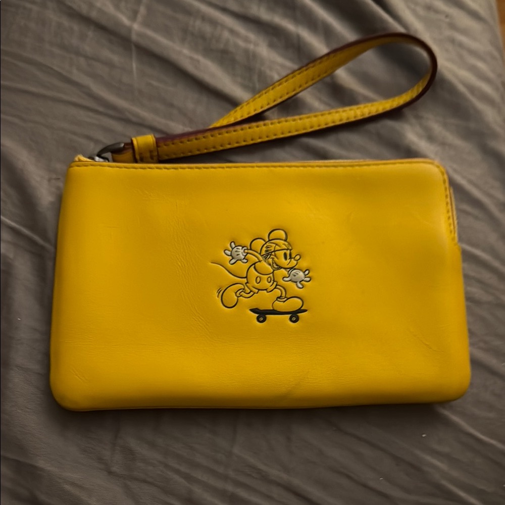 Coach X Disney Mickey F59528 wristlet